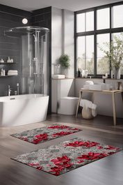 Mijölnir Juego de Alfombrillas de Baño CT-5225 Multicolor